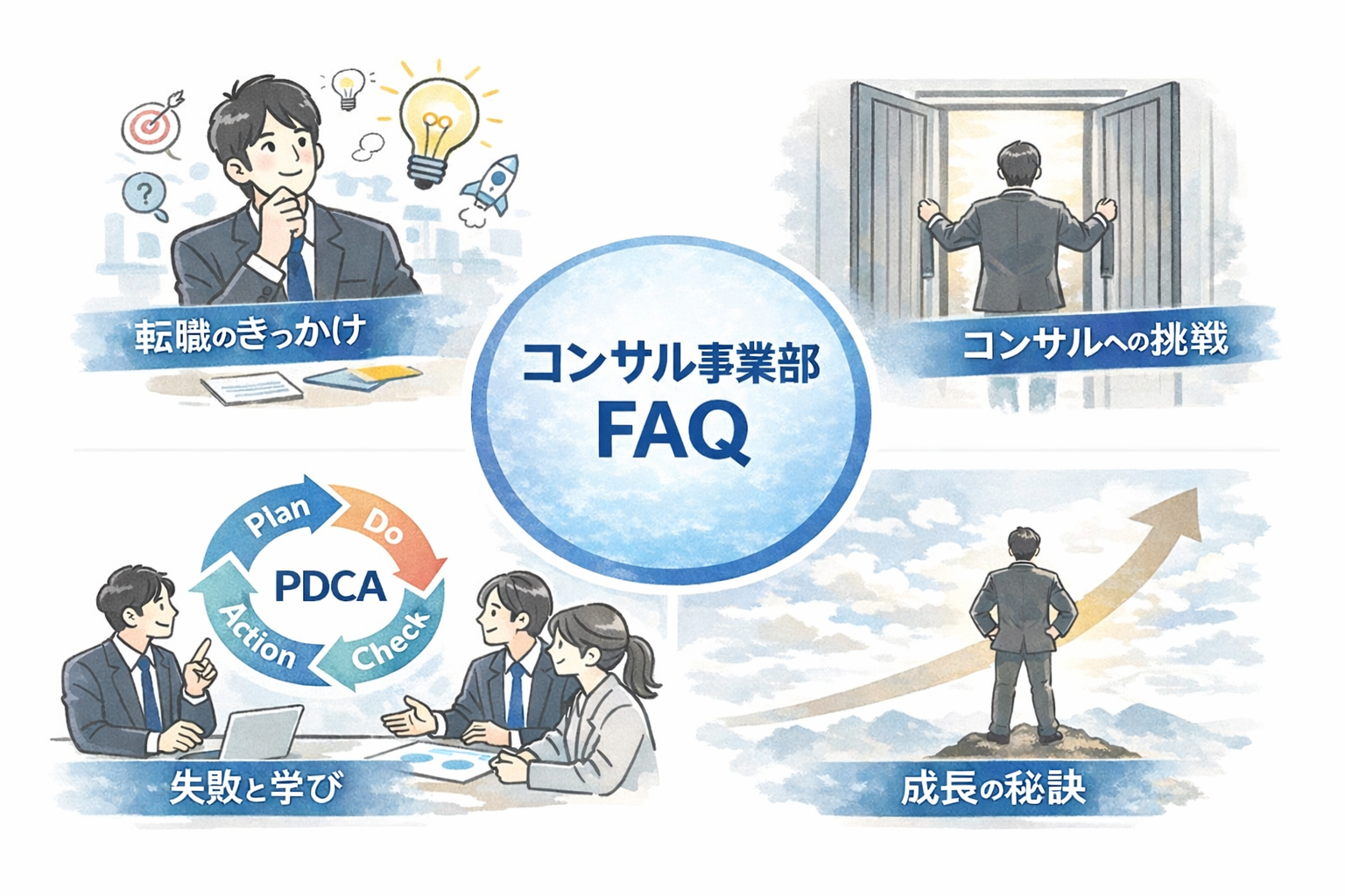 【コンサル事業部FAQ】在り方と知力が切り開くコンサルタントの世界